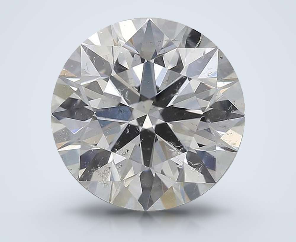 2.51ct H SI2 Rare Carat Ideal Cut Round Diamond