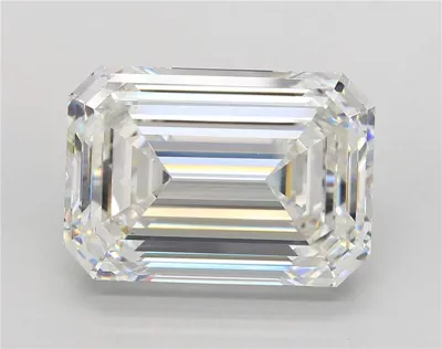 21.50ct F VS1 Rare Carat Ideal Cut Emerald Lab Grown Diamond