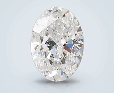 4.07ct E VS2 Rare Carat Ideal Cut Oval Lab Grown Diamond