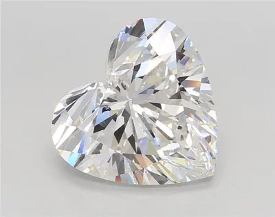 4.59ct F VVS2 Rare Carat Ideal Cut Heart Lab Grown Diamond