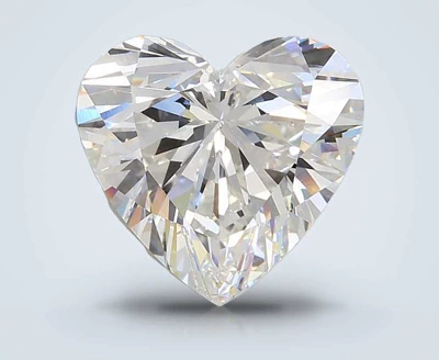 4.59ct F VVS2 Rare Carat Ideal Cut Heart Lab Grown Diamond