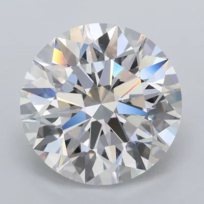 3.06ct D FL Rare Carat Ideal Cut Round Lab Grown Diamond