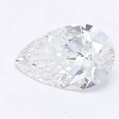 1.58ct D VVS2 Rare Carat Ideal Cut Pear Lab Grown Diamond