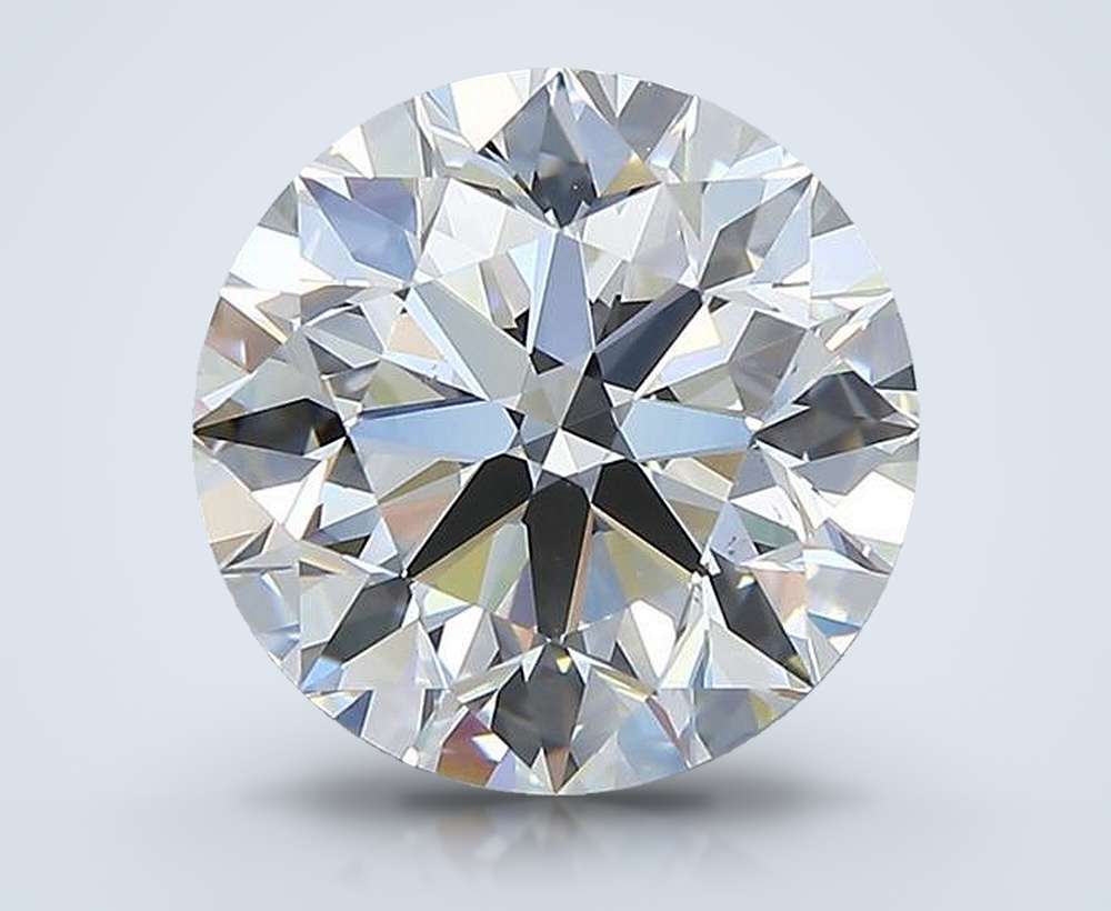 3.01ct H VS2 Excellent Cut Round Diamond