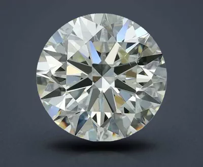 3.37ct K VS2 Rare Carat Ideal Cut Round Diamond