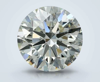 3.37ct K VS2 Rare Carat Ideal Cut Round Diamond