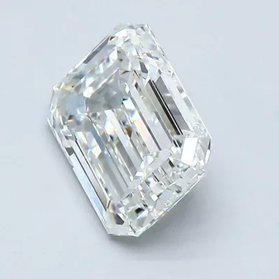 2.55ct G VVS2 Rare Carat Ideal Cut Emerald Diamond