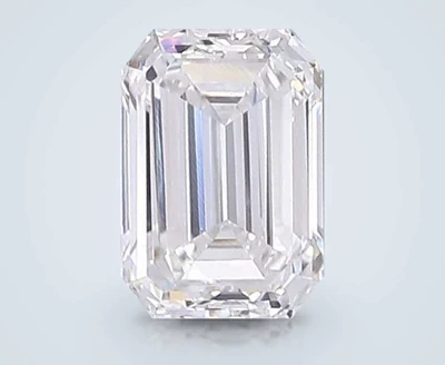 1.43ct F VVS2 Very Good Cut Emerald Lab Grown Diamond