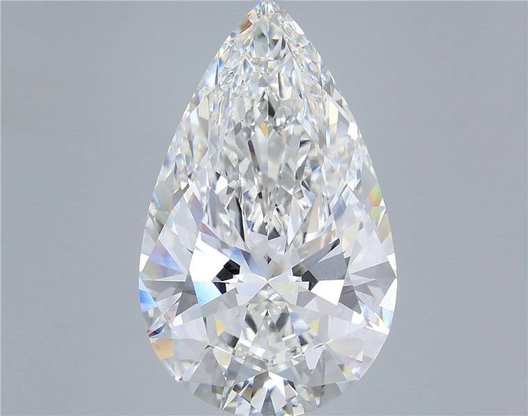 14.03ct F VVS2 Rare Carat Ideal Cut Pear Lab Grown Diamond