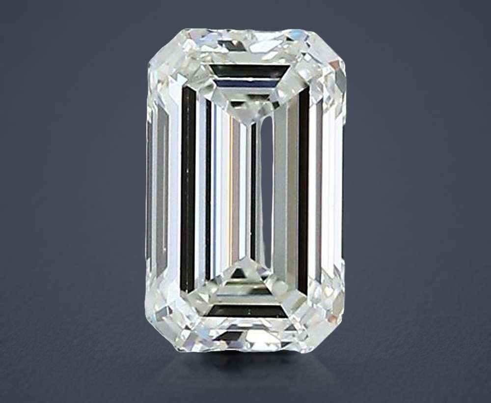 0.71ct J VVS1 Rare Carat Ideal Cut Emerald Diamond