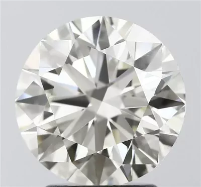 2.52ct J IF Rare Carat Ideal Cut Round Diamond