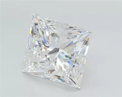 5.03ct E VVS2 Rare Carat Ideal Cut Princess Lab Grown Diamond
