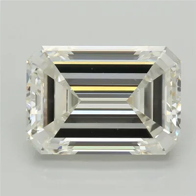 3.81ct G VVS2 Excellent Cut Emerald Lab Grown Diamond