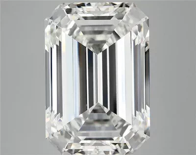 12.45ct F VVS2 Rare Carat Ideal Cut Emerald Lab Grown Diamond