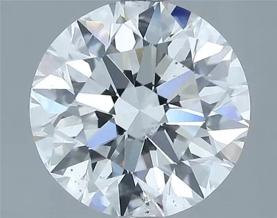 3.01ct D SI2 Rare Carat Ideal Cut Round Diamond