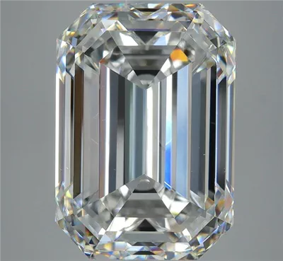 10.01ct G VS2 Rare Carat Ideal Cut Emerald Diamond