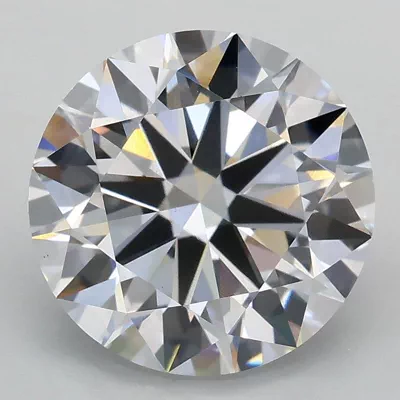 3.02ct D VS1 Excellent Cut Round Lab Grown Diamond
