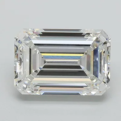 2.59ct F VS1 Excellent Cut Emerald Lab Grown Diamond