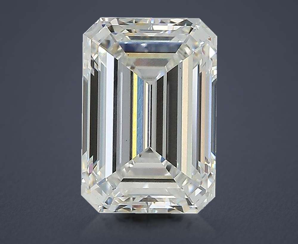 2.59ct F VS1 Rare Carat Ideal Cut Emerald Lab Grown Diamond