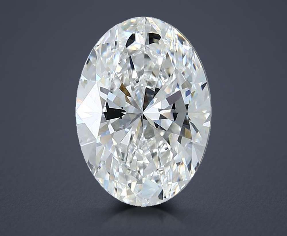 2.54ct E VS1 Rare Carat Ideal Cut Oval Lab Grown Diamond