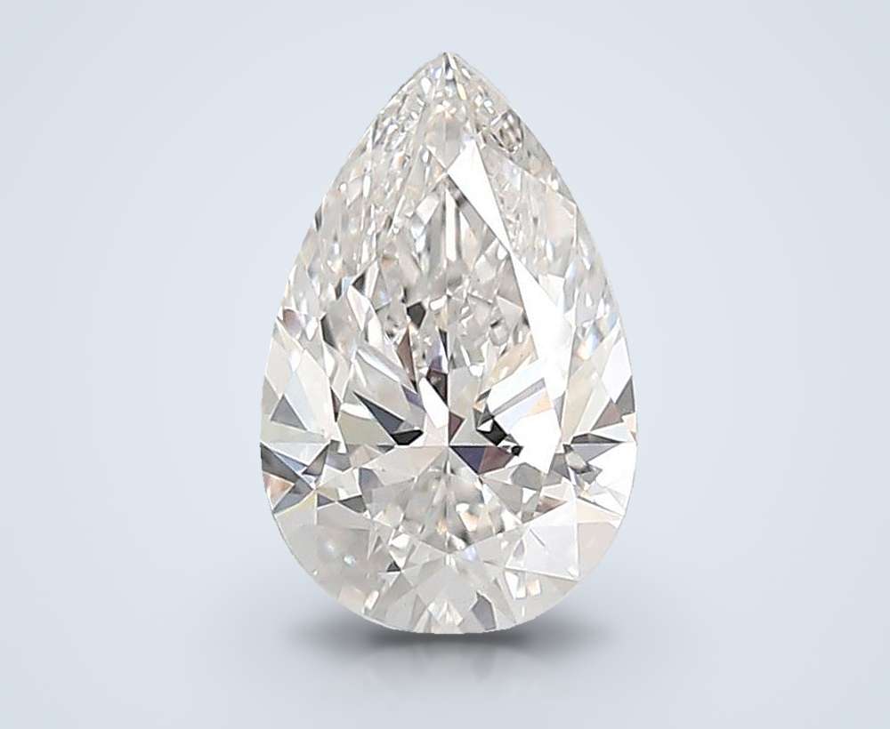 2.51ct F VS1 Rare Carat Ideal Cut Pear Lab Grown Diamond