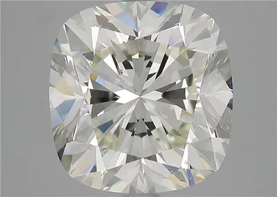 4.02ct K SI1 Rare Carat Ideal Cut Cushion Diamond