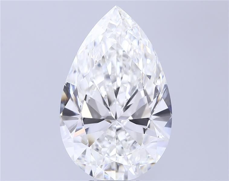 10.10ct F VS1 Rare Carat Ideal Cut Pear Lab Grown Diamond