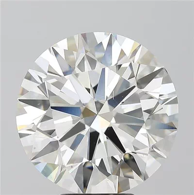 7.02ct H SI1 Rare Carat Ideal Cut Round Diamond