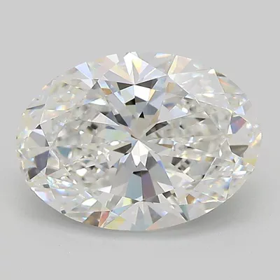 3.00ct E VVS2 Very Good Cut Oval Lab Grown Diamond