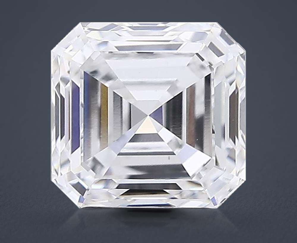 3.01ct D VS1 Very Good Cut Asscher Lab Grown Diamond
