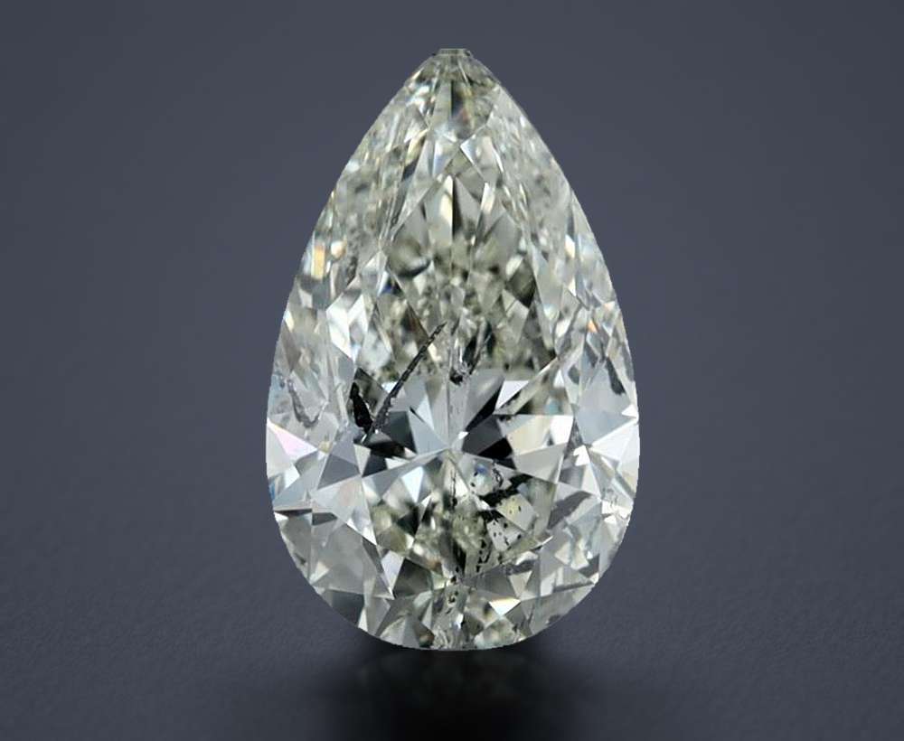 1.55ct I SI2 Rare Carat Ideal Cut Pear Diamond