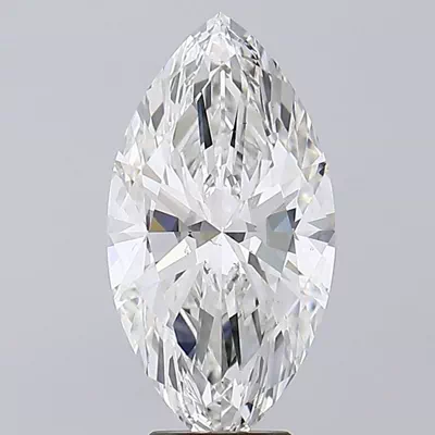5.01ct F VS2 Rare Carat Ideal Cut Marquise Lab Grown Diamond