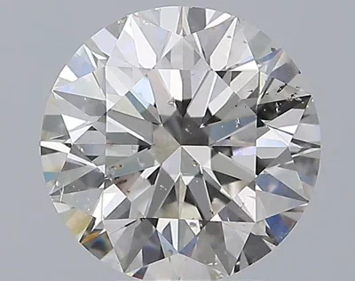 2.81ct I SI2 Rare Carat Ideal Cut Round Diamond