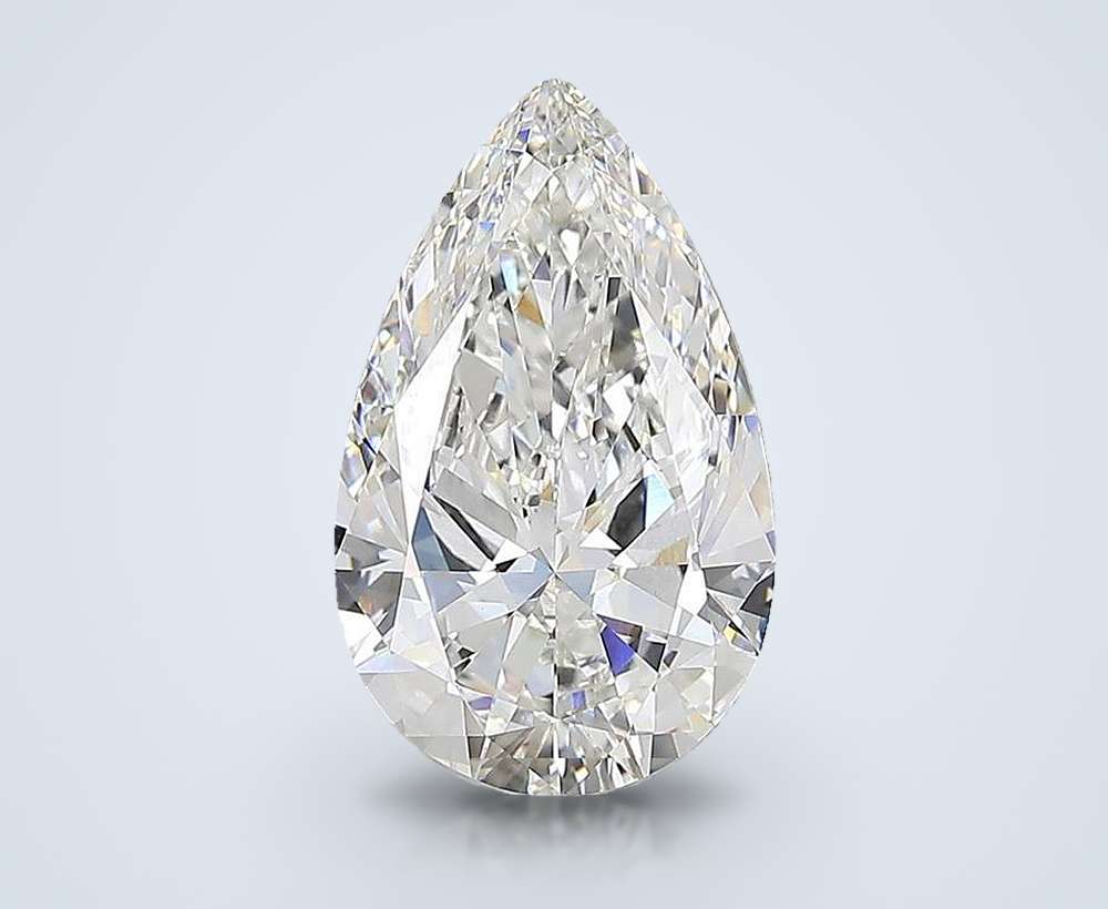 15.01ct F VVS2 Rare Carat Ideal Cut Pear Lab Grown Diamond
