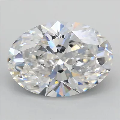3.09ct D VS1 Rare Carat Ideal Cut Oval Lab Grown Diamond