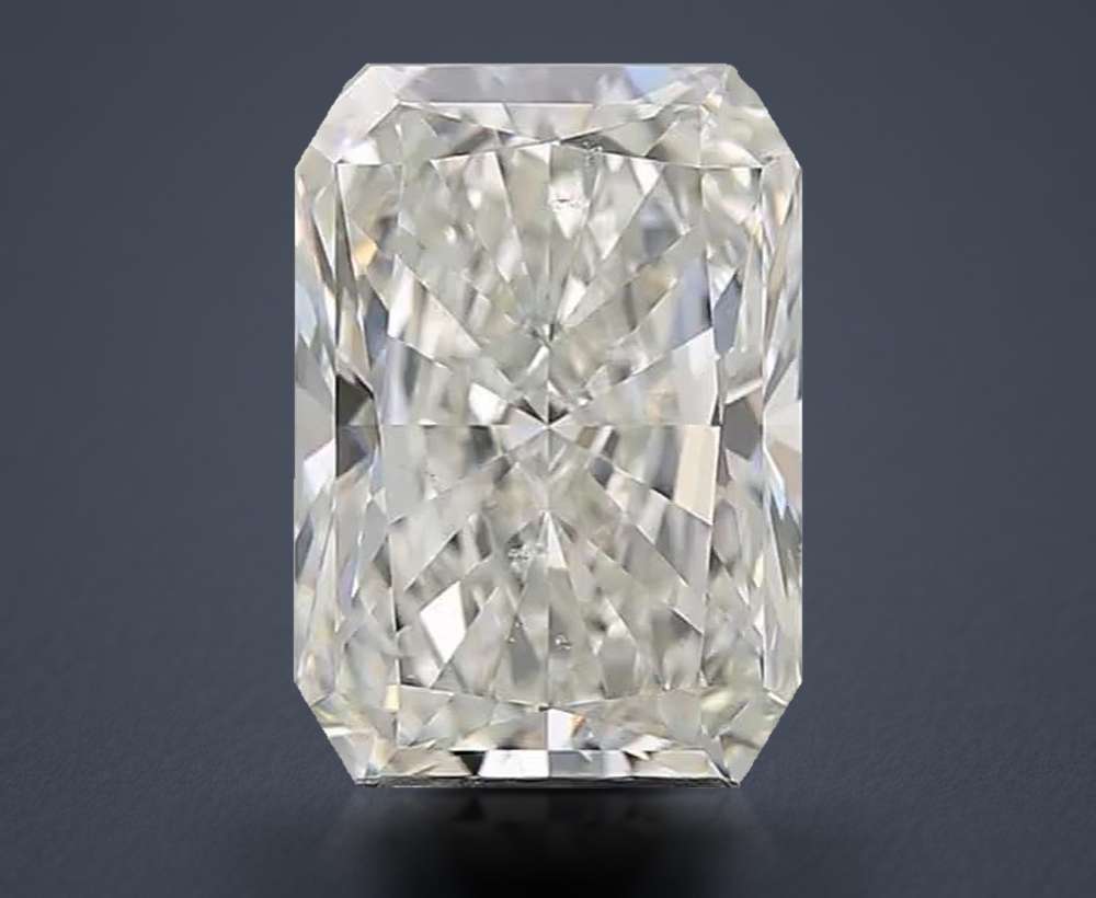 3.20ct I SI1 Rare Carat Ideal Cut Radiant Diamond