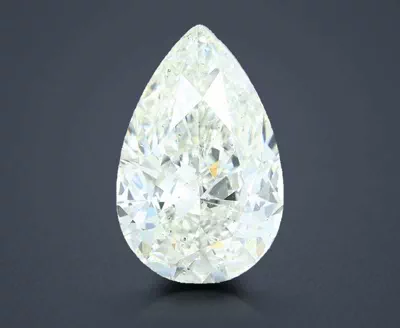 3.08ct H SI2 Rare Carat Ideal Cut Pear Diamond