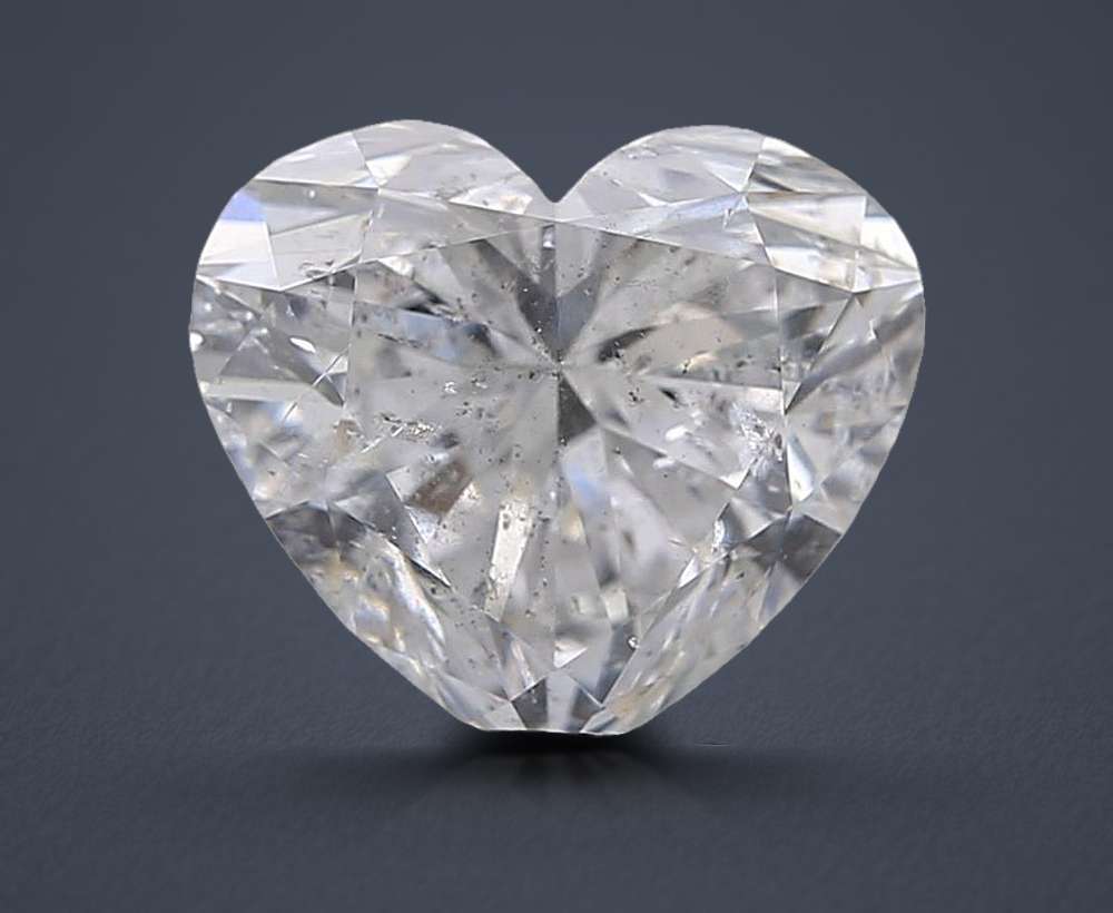 1.51ct E SI2 Rare Carat Ideal Cut Heart Diamond