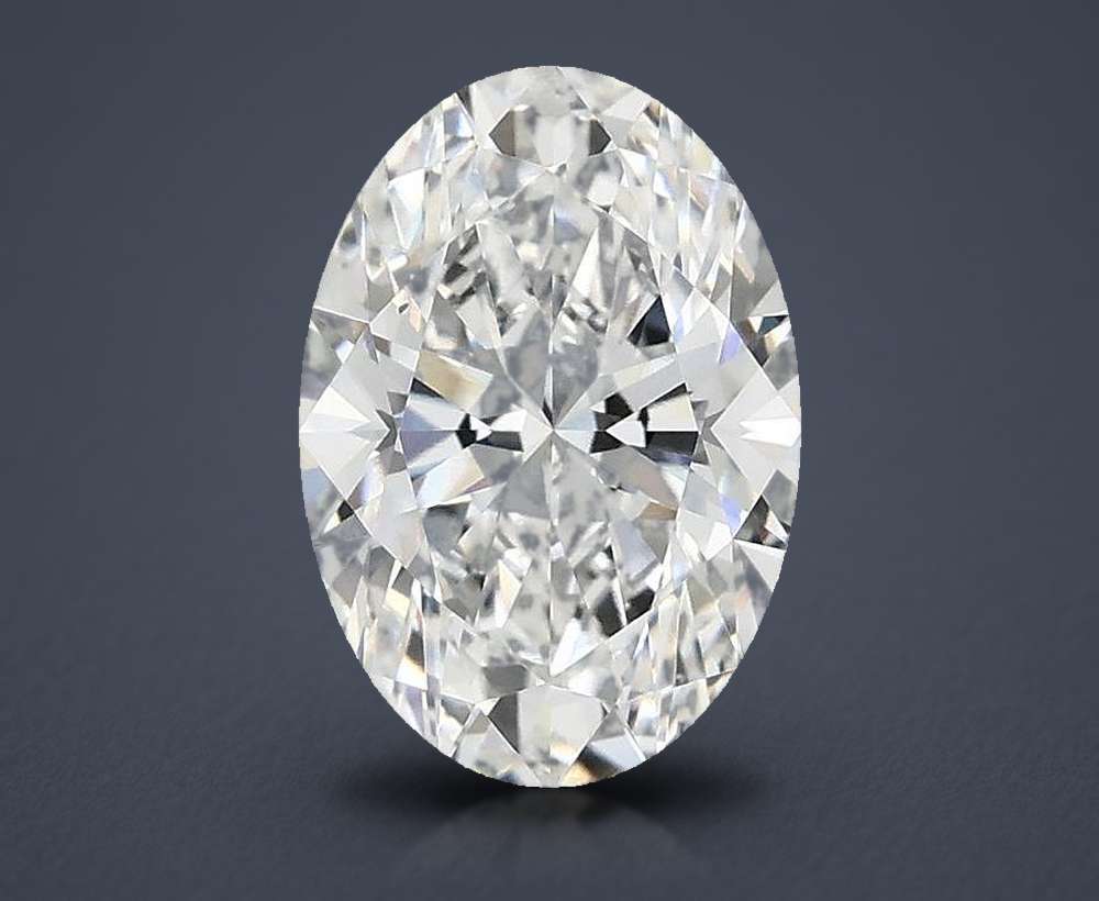 1.65ct D VS2 Rare Carat Ideal Cut Oval Lab Grown Diamond