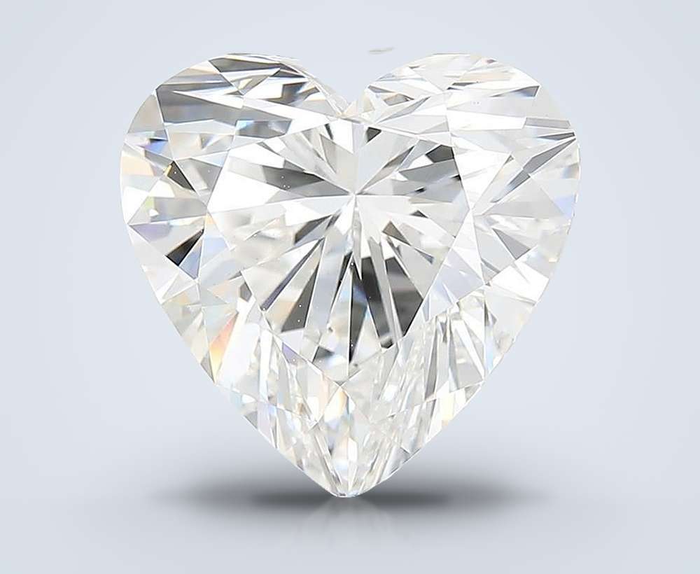 6.22ct E VVS2 Rare Carat Ideal Cut Heart Lab Grown Diamond