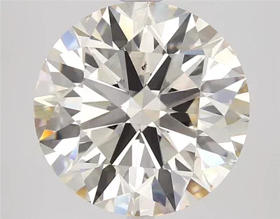 4.01ct K SI1 Rare Carat Ideal Cut Round Diamond