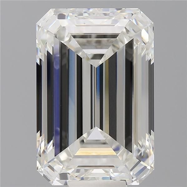 13.97ct F VVS2 Rare Carat Ideal Cut Emerald Lab Grown Diamond