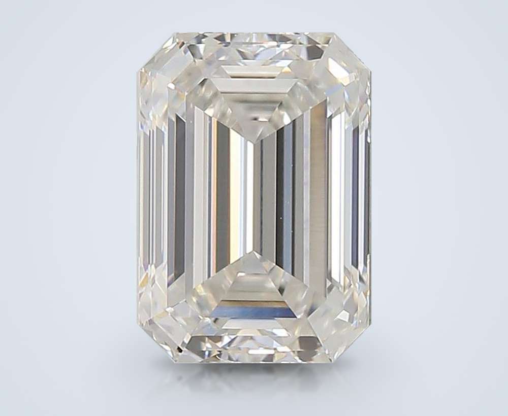 1.42ct F VVS2 Rare Carat Ideal Cut Emerald Lab Grown Diamond