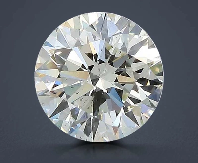 2.11ct K SI1 Rare Carat Ideal Cut Round Diamond