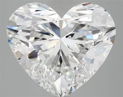 5.09ct E VVS2 Rare Carat Ideal Cut Heart Lab Grown Diamond