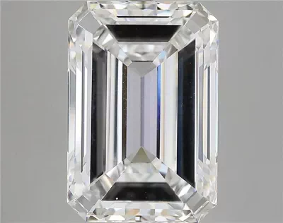 15.52ct F VVS2 Excellent Cut Emerald Lab Grown Diamond