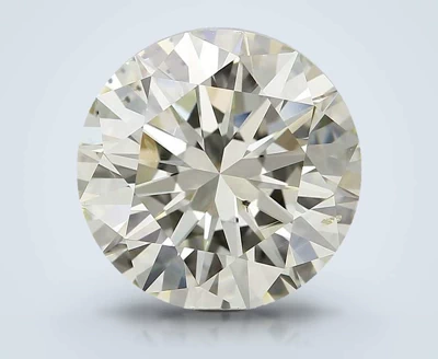 3.02ct K SI1 Rare Carat Ideal Cut Round Diamond