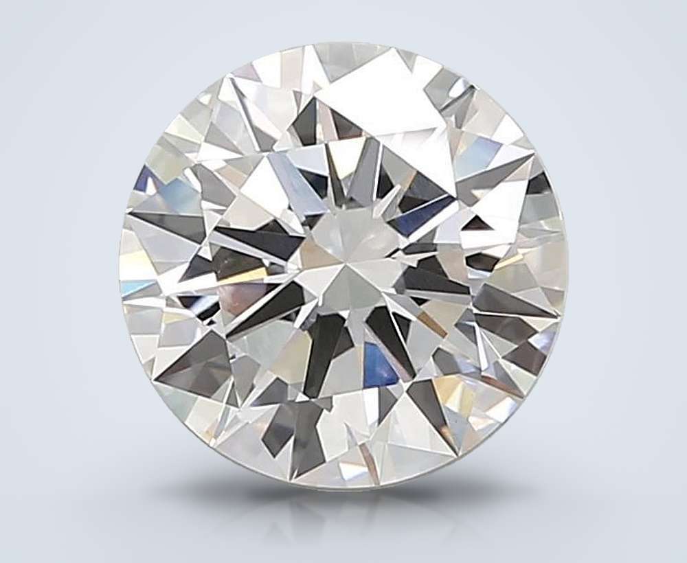5.01ct G VVS2 Rare Carat Ideal Cut Round Lab Grown Diamond