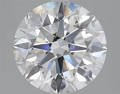 3.01ct E SI2 Rare Carat Ideal Cut Round Diamond