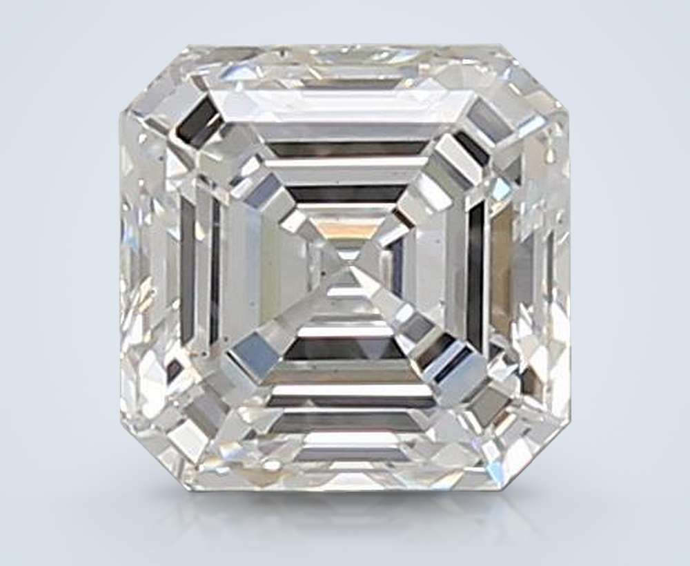1.06ct D VS2 Rare Carat Ideal Cut Asscher Lab Grown Diamond
